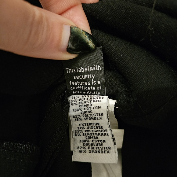 DIANE VON FURSTENBURG Pele Dress White Eyelet Lace Black Ponte Bodycon Office - Picture 8 of 10